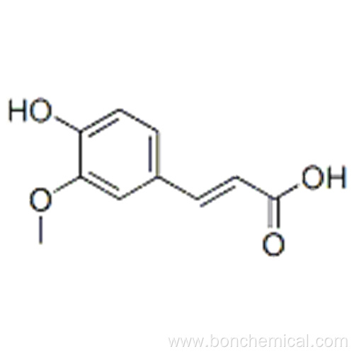 2-Propenoic acid,3-(4-hydroxy-3-methoxyphenyl)-,( 57365986, 57187851,2E)- CAS 537-98-4